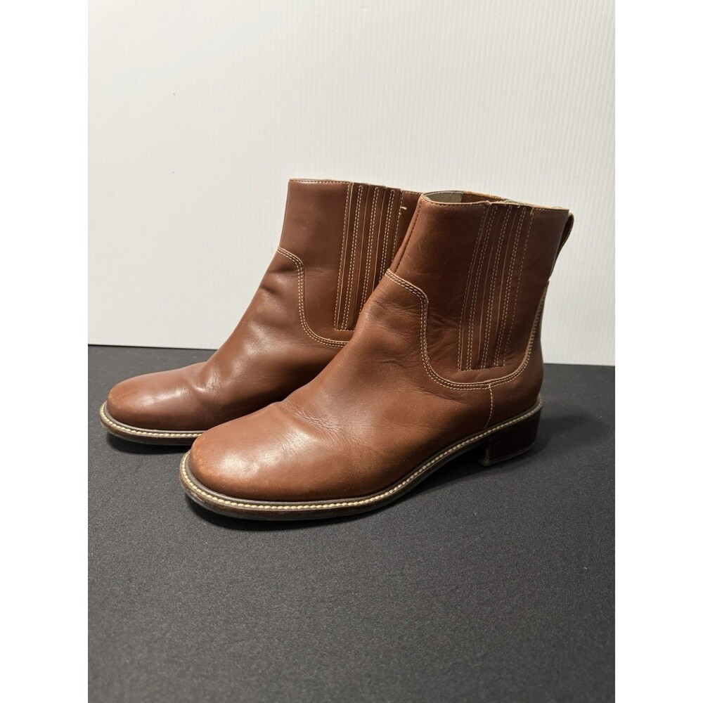 LL Bean Leather Ankle Boots Womens 8.5